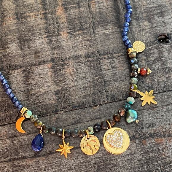 Free People Jewelry - NEW Celestial Stone Charm Necklace